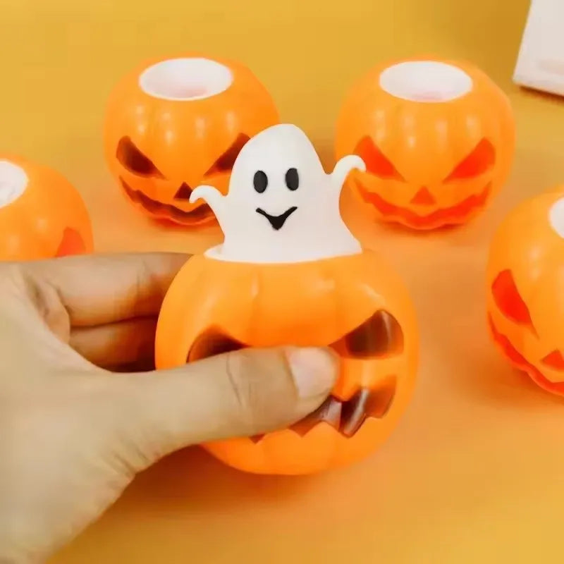 Pumpkin Ghost Pinch Squishy