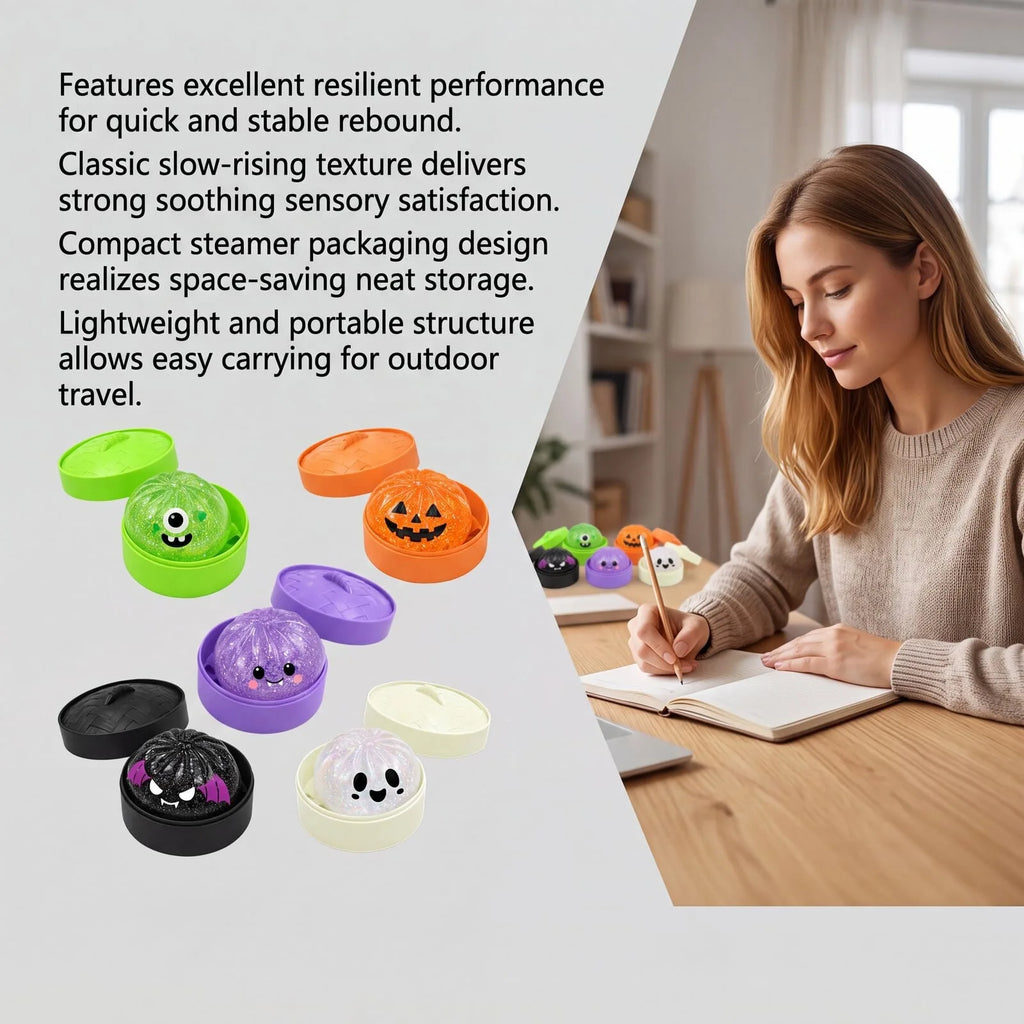 Halloween Bun Squishy Set