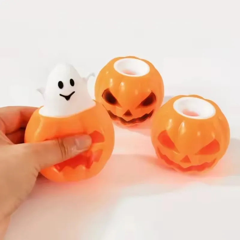 Pumpkin Ghost Pinch Squishy